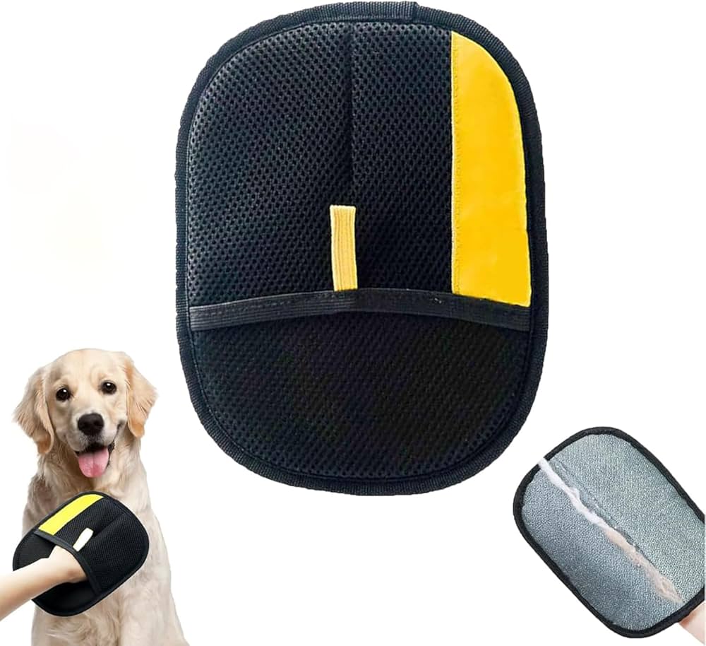 Cat Hair Removal Glove Yellow